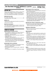 M-System R7M-YV2-R Instruction Manual