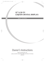 ORCOM OL-32TN1U Owner's Instructions Manual