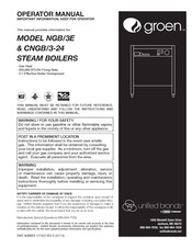Dover unified brands Groen CNGB/3-24 Operator's Manual