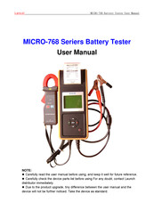 Lancol MICRO-768 Series User Manual