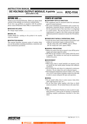M-system R7C-YV4-R Instruction Manual