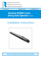 Rotech Sentinel BOB50 Series Installation Instructions Manual