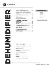 GE ADYR22 Owner's Manual