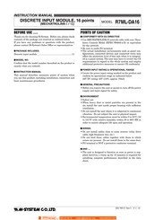 M-system R7ML-DA16-R Instruction Manual