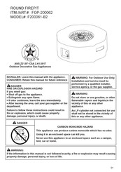 First Op International FOP-200062 Manual