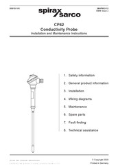 Spirax Sarco CP42 Installation And Maintenance  Instruction