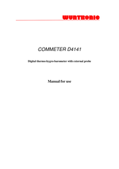 Wuntronic COMMETER D4141 Manual