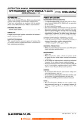 M-system R7ML-DC16A-R Instruction Manual