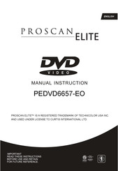 ProScan Elite PEDVD6657-EO Manual Instruction
