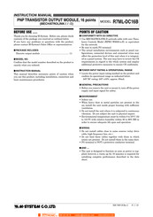 M-system R7ML-DC16B Instruction Manual