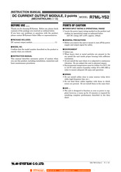 M-system R7ML-YS2-R Instruction Manual