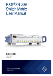 Rohde & Schwarz ZN-Z85-B24 User Manual