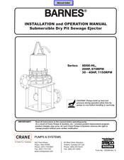 Barnes 8DSE40046HL Installation And Operation Manual