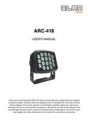 ELAN Lighting ARC-418 User Manual