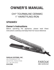Farouk GF8280EU Owner's Manual