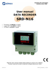 Simex SRD-N16 User Manual