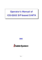 iCable System ICS-G302 Operator's Manual