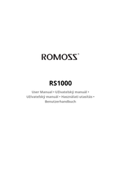 Romoss RS1000 User Manual