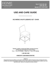 Home Decorators Collection RICHMOND GC-31037-ARP Use And Care Manual
