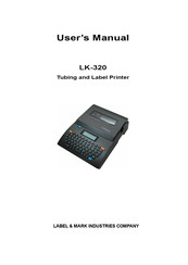 LABEL & MARK INDUSTRIES COMPANY LK-320 User Manual