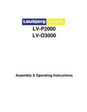 Laubjerg vinsch LV-O3000 Assembly & Operating Instructions