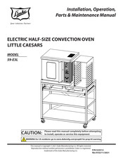 Duke 59-E3L Installation, Operation, Parts & Maintenance Manual
