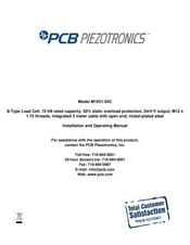 PCB M1631-04C Installation And Operating Manual