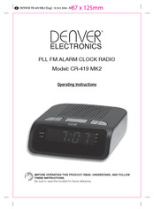 Denver Electronics TR-419 MK2 Operating Instructions Manual