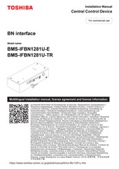 Toshiba BMS-IFBN1281U-E Instruction Manual