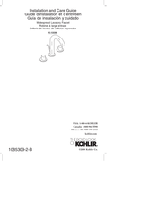 Kohler K-10086 Installation And Care Manual