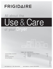 Electrolux Frigidaire CASE7074NW Use & Care Manual