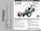 DOSKO 337-13HC Operating Instructions