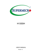 Supermicro H13SSH User Manual