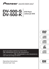 Pioneer DV-500-S Operating Instructions Manual