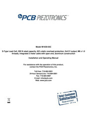 PCB Piezotronics M1630-03C Installation And Operating Manual