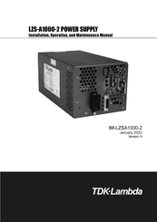 TDK-Lambda IM-LZSA1000-2 Installation, Operation And Maintenance Manual