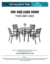 PHI VILLA THD5-0601-5901 Use And Care Manual