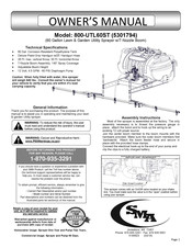 SMA 800-UTL60ST Owner's Manual