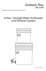 Outback Water Outback-Plus OB-25NF Installation And Operating Instruction Manual