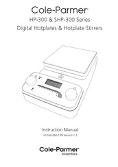 Cole Parmer HP-300-BC-120 Instruction Manual