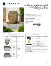 Campania International GF-6654-4201R Assembly Instructions
