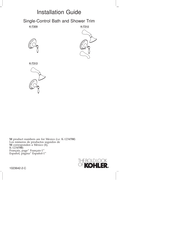 Kohler K-T313 Installation Manual