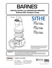 Crane BARNES SITHE 3SCM Installation And Operation Manual