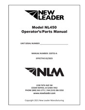 New Leader NL450 Assembly/Operators/Parts Manual