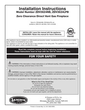 R-Co Kingsman ZDV3624LPB Installation Instructions Manual