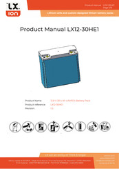 LX ion LX12-30HE1 Product Manual