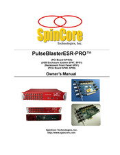 SpinCore Technologies PulseBlasterESR-PRO Owner's Manual