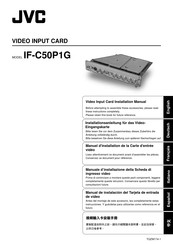 JVC IF-C50P1G Installation Manual