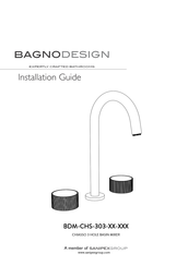 Sanipex BAGNODESIGN Chiasso BDM-CHS-303 Series Installation Manual
