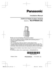 Panasonic KX-PRWA13C Installation Manual